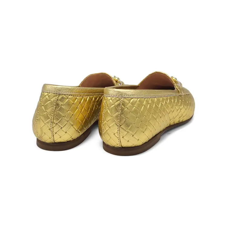 Maria catalan smokin gold basket slip on - girls