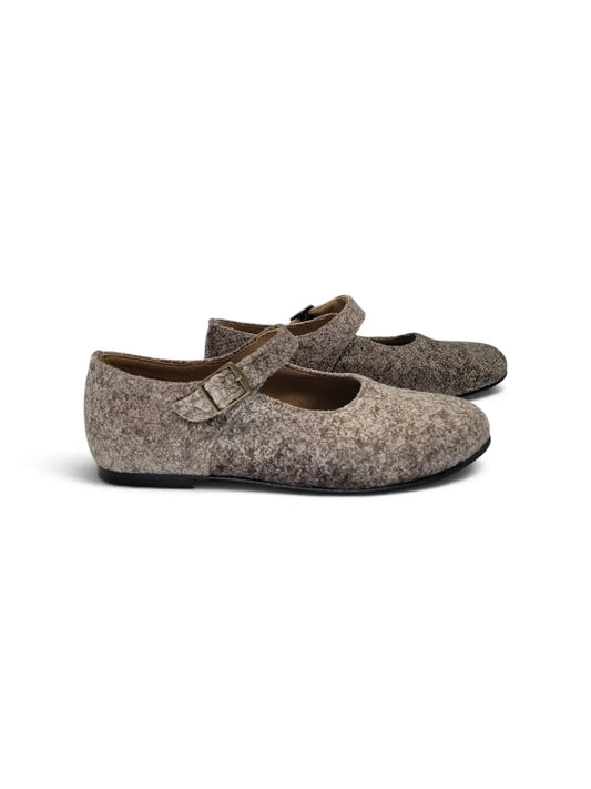 Maria catalan taupe kouth velvet shoe | kids shoes fast shipping