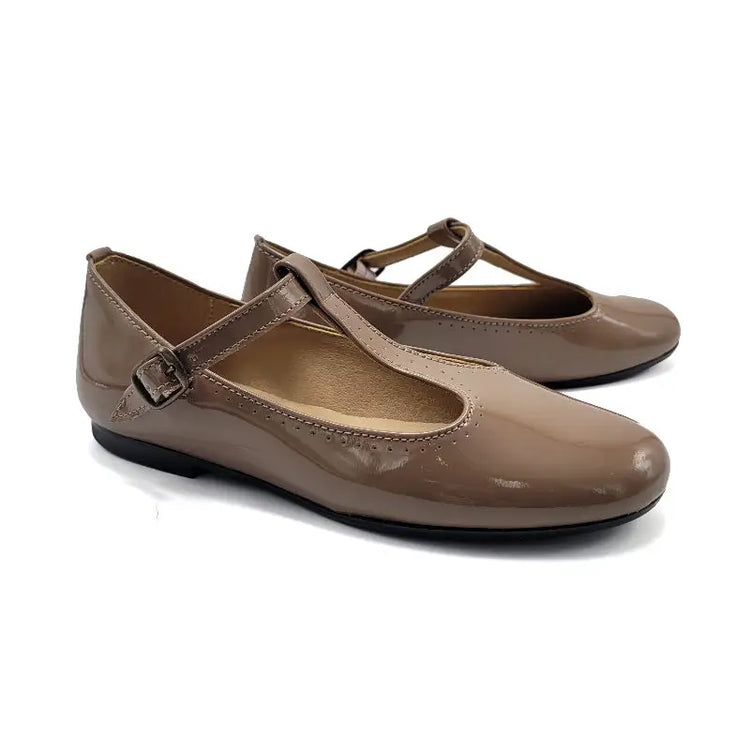 maria-catalan-taupe-patent-t-strap-girls-shoe