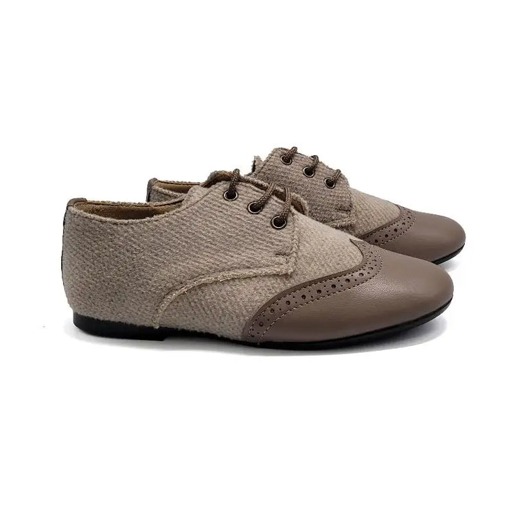 Maria Catalan Taupe Shaker Lace Shoe 505709 - 21 - BOYS