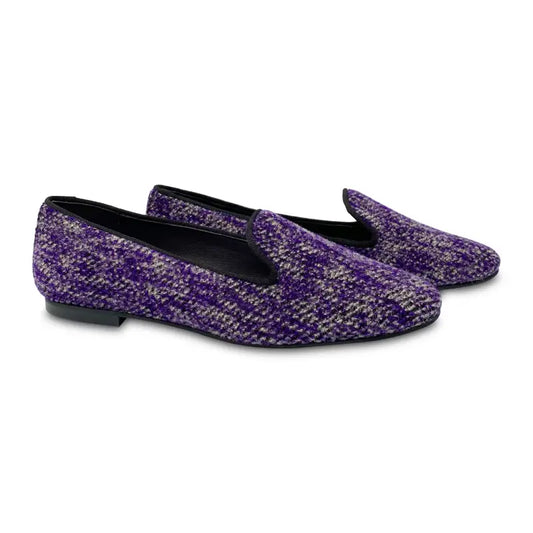 Maria catlan violet tweed slip on 505717 - girls
