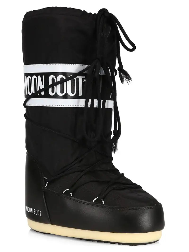 Moon Boot Black Snowboot 14004400 | Water-Repellent – Laced Shoe Inc