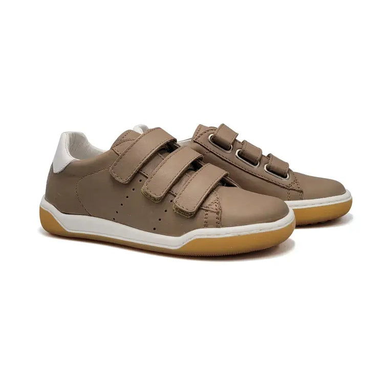 Naturino cliff taupe velcro sneaker - boys