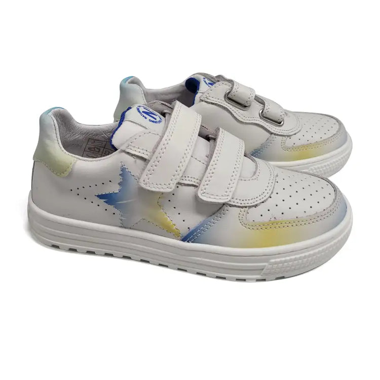 Naturino hess blue green velcro sneaker - boys