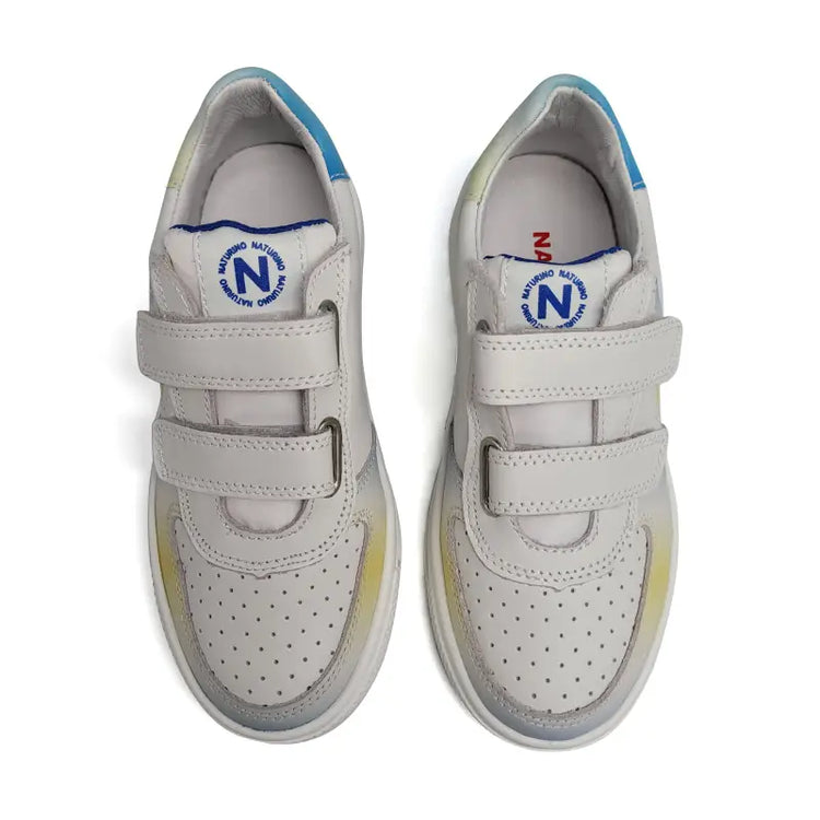 Naturino hess blue green velcro sneaker - boys