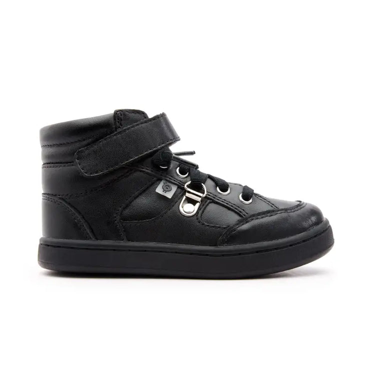 Oldsoles black no tie hi top 6110 - boys
