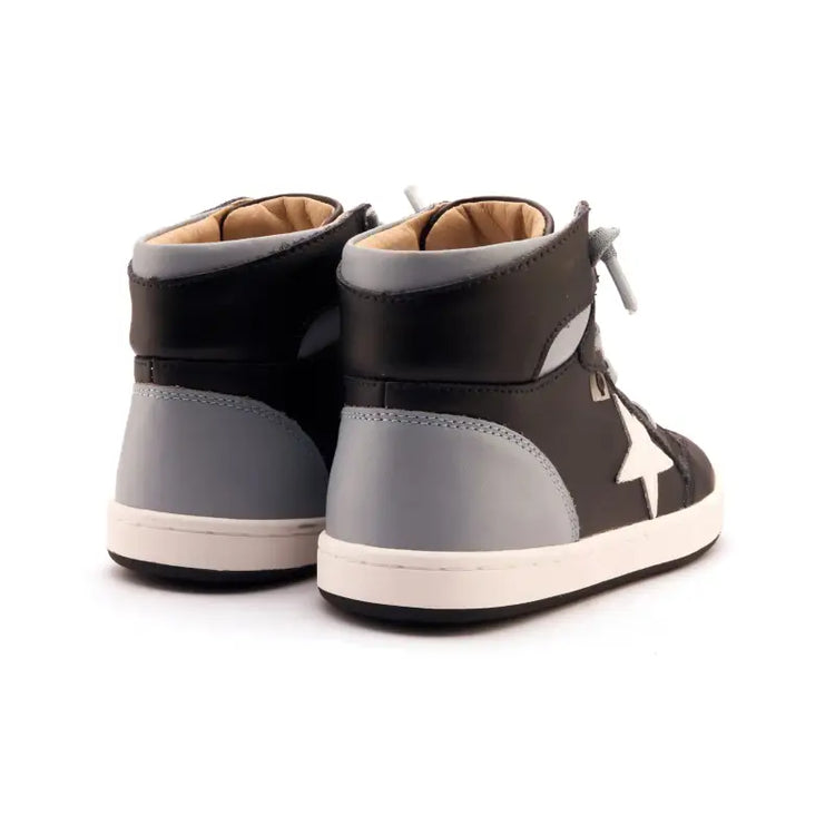 Oldsoles Dusty Blue High Top No Tie Sneaker 1003