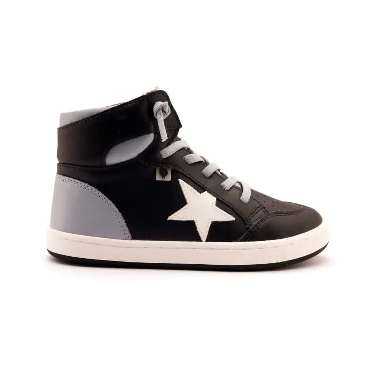 Oldsoles Dusty Blue High Top No Tie Sneaker 1003