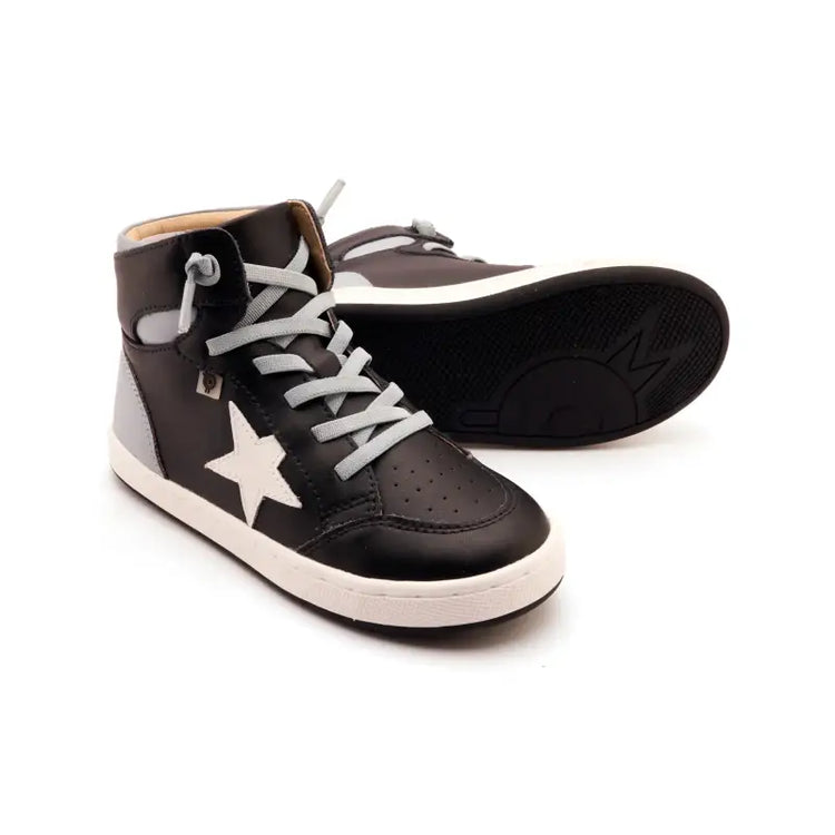Oldsoles Dusty Blue High Top No Tie Sneaker 1003