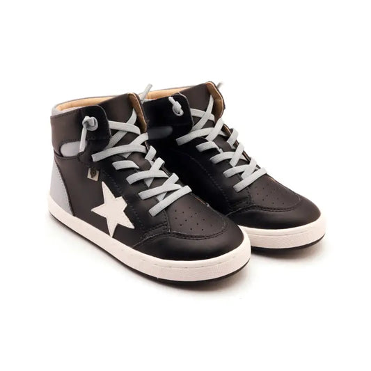 Oldsoles Dusty Blue High Top No Tie Sneaker 1003