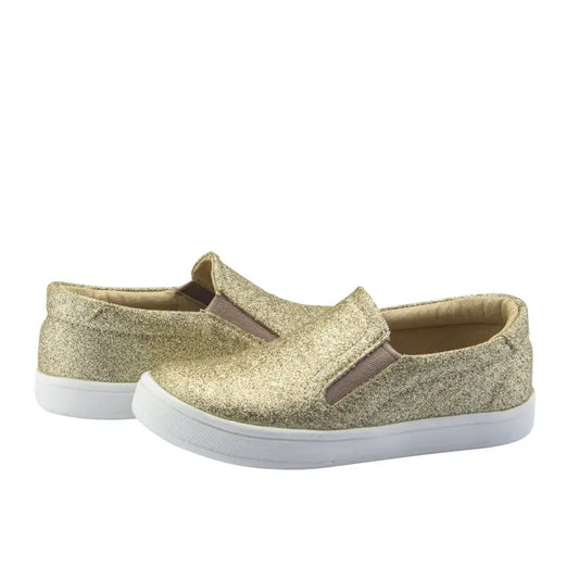 Oldsoles gold glitter slip on sneaker - sneakers