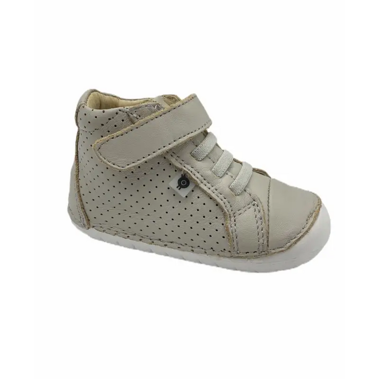 Oldsoles Grey Velcro First Walker High Top - BABY BOY