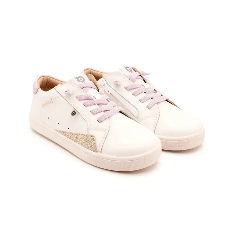 oldsoles-lilac-gold-tie-sneaker-girls-laced-shoe-inc-