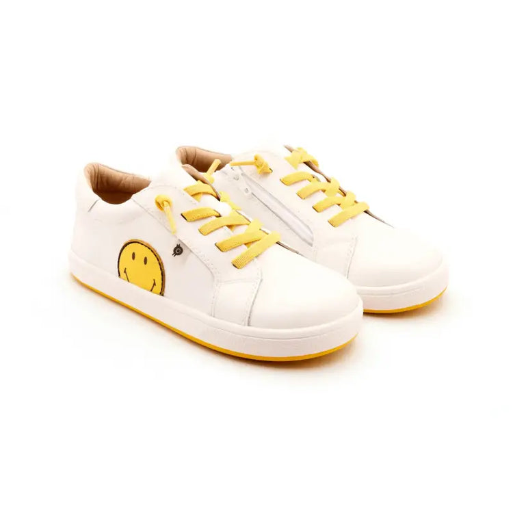 oldsoles-yellow-smile-tie-sneaker-boys-laced-shoe-inc-