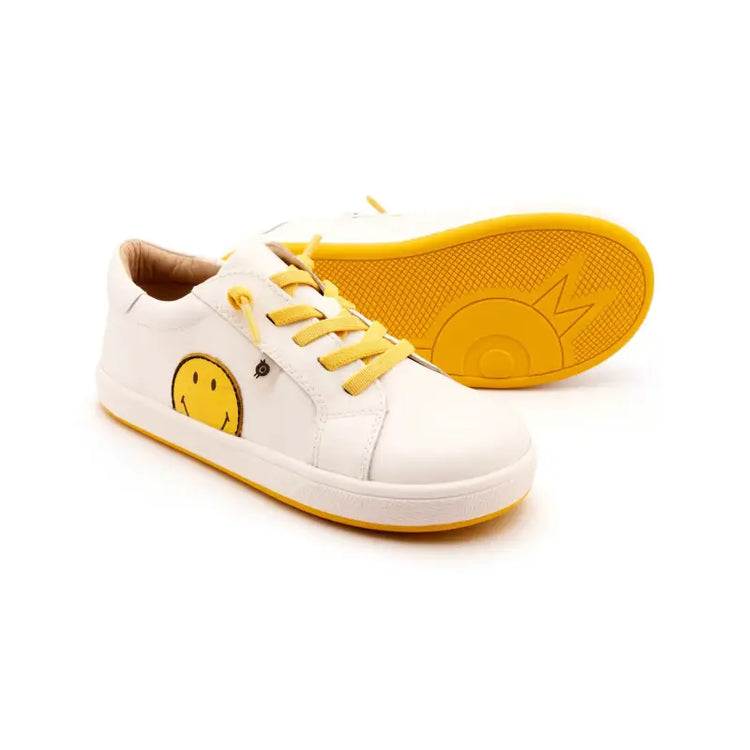 oldsoles-yellow-smile-tie-sneaker-boys-laced-shoe-inc-