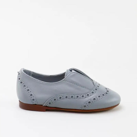 Papanatas grey oxford slip on 6710y - boys