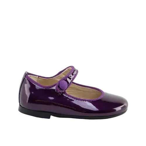 Papanatas purple patent mary jane 6315z - girls