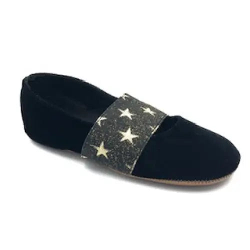 Pepe’ black velvet star elastic slip on 288 - girls