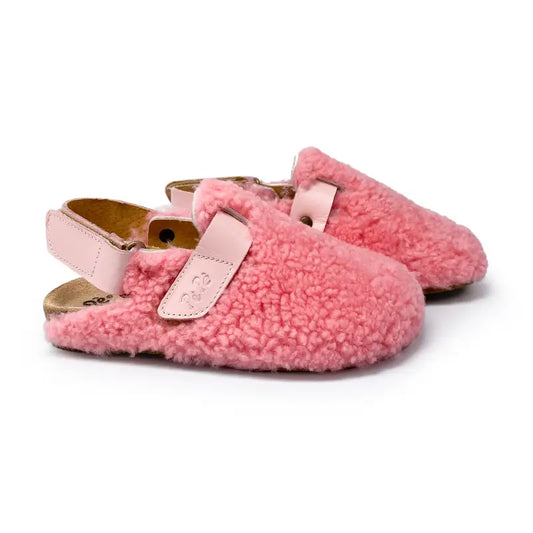 Pepe’ es x ls pink shearling slipper 00932 - girls