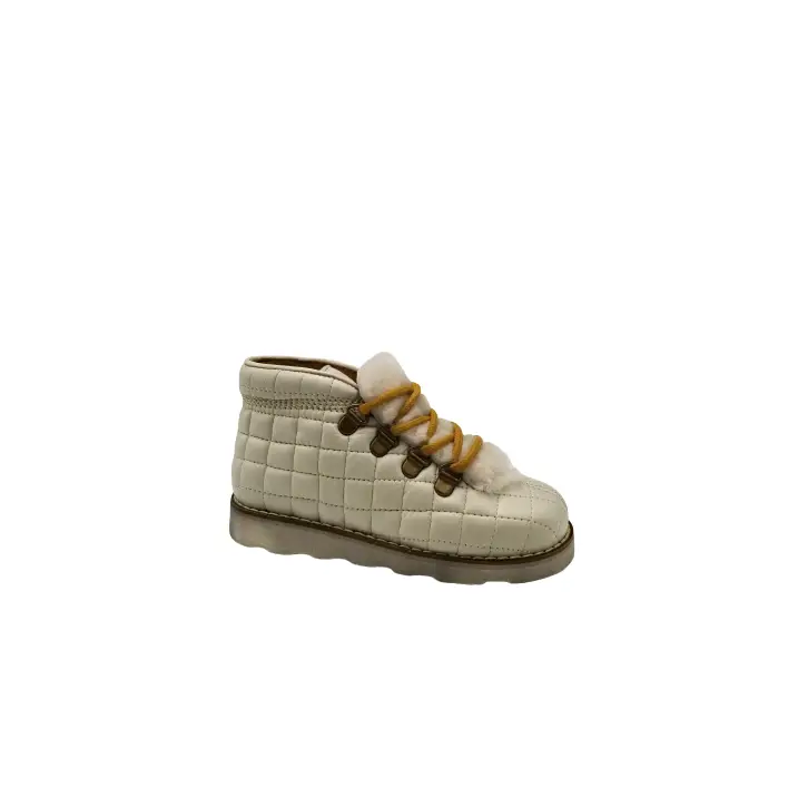 Pepe’ es x ls off white lace up quilted fur high top 818 - girls