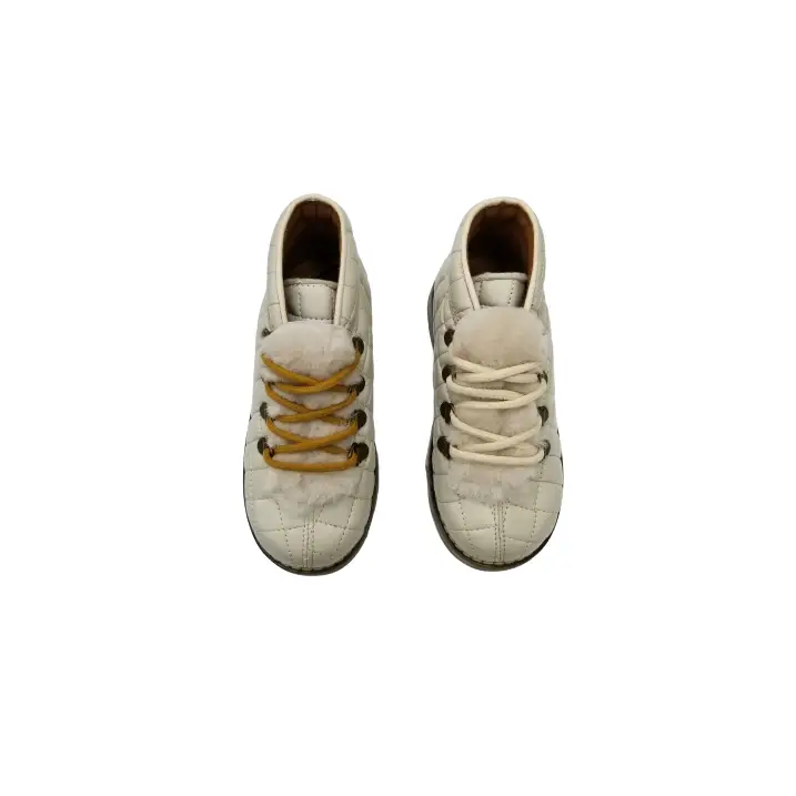Pepe’ es x ls off white lace up quilted fur high top 818 - girls