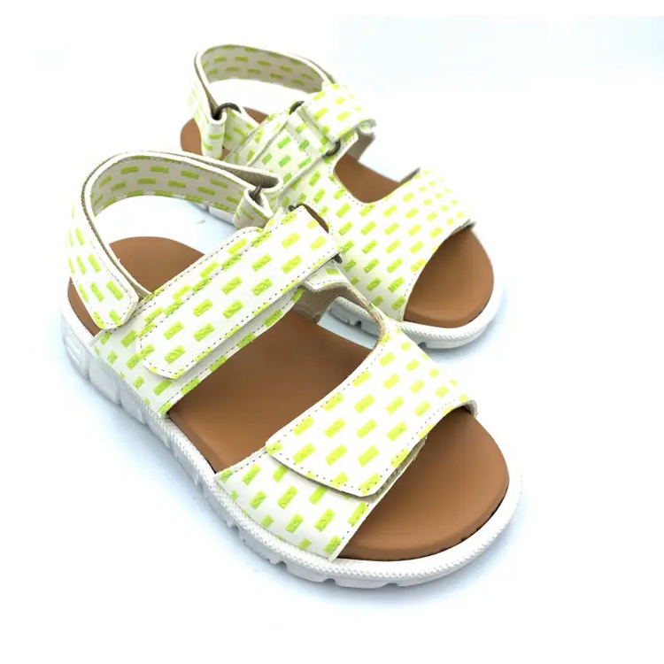 Pepe’ green white velcro sandal 272 - boys