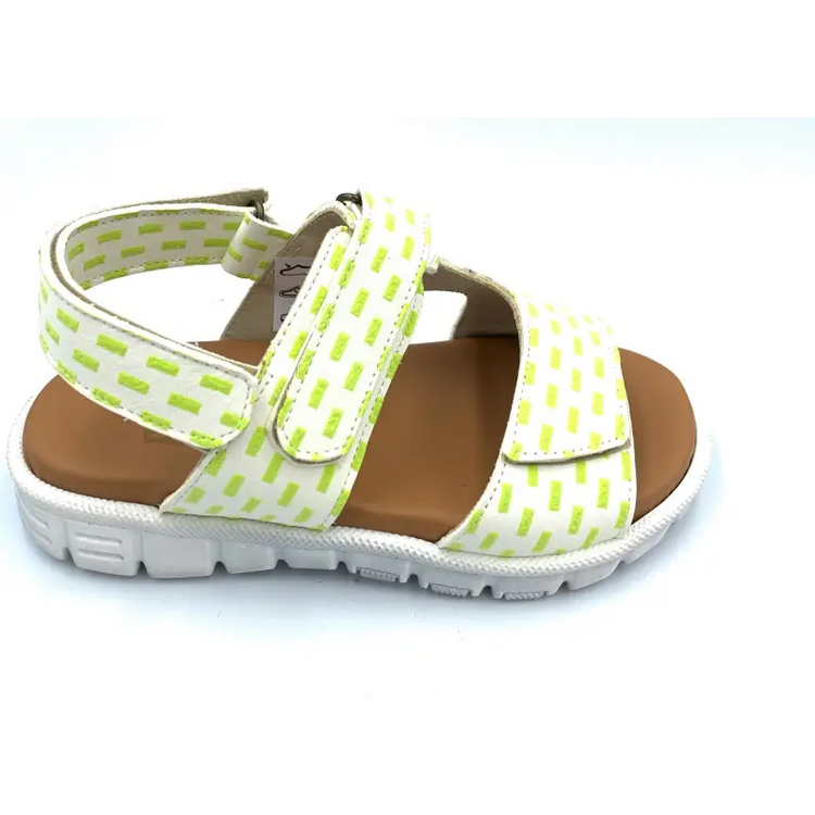Pepe’ green white velcro sandal 272 - boys