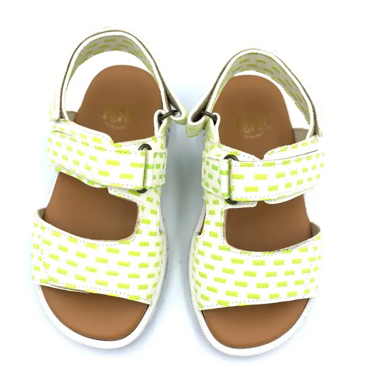 Pepe’ green white velcro sandal 272 - boys