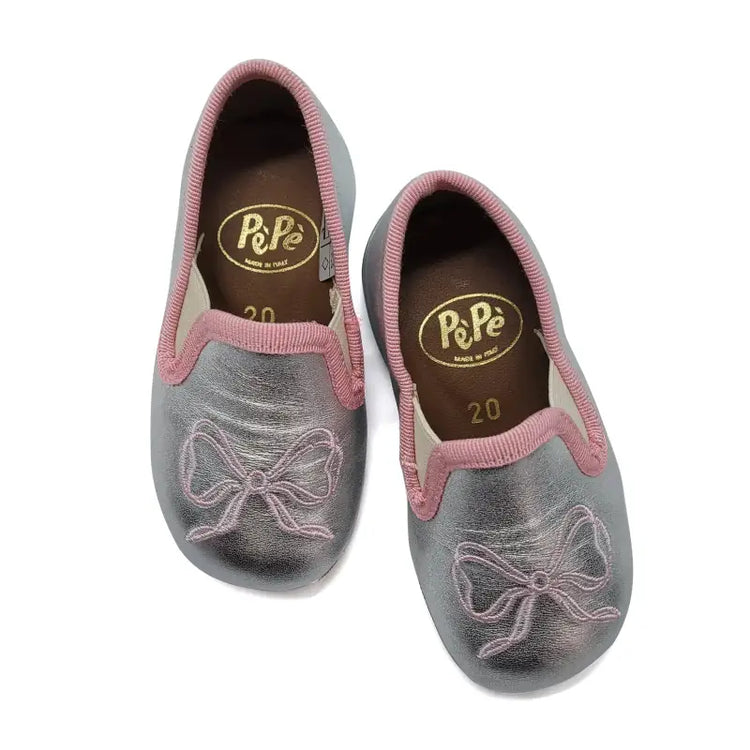pepe-pearl-pink-bow-soft-smoking-slip-on-girls-