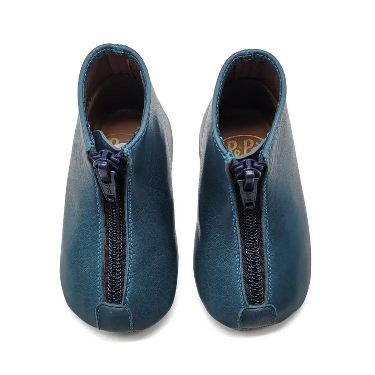 Pepe` teal front zipper bootie 225 - first walker bootie
