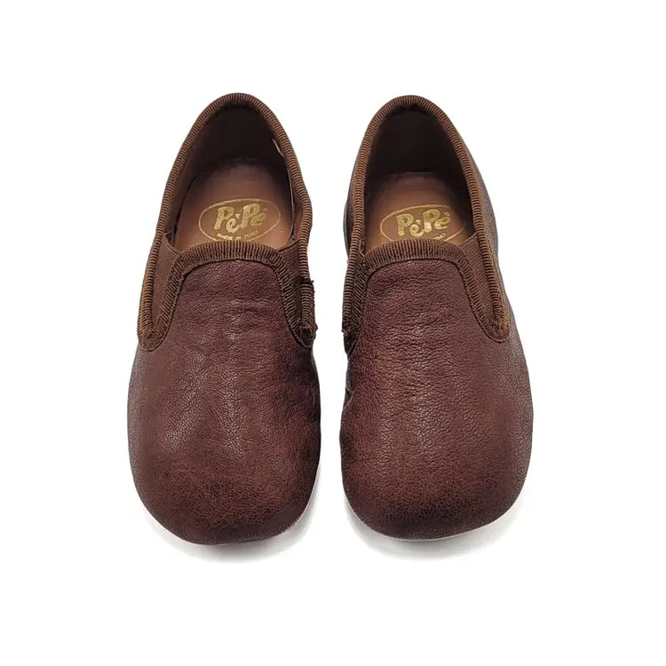 Pepe’ Wood Brown Soft Smoking Slip On 280 - GIRLS