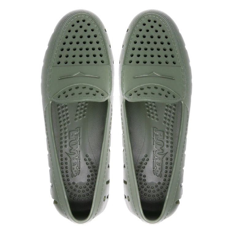 Floafer Driver Cypress Green Bright White Loafer (Womens)