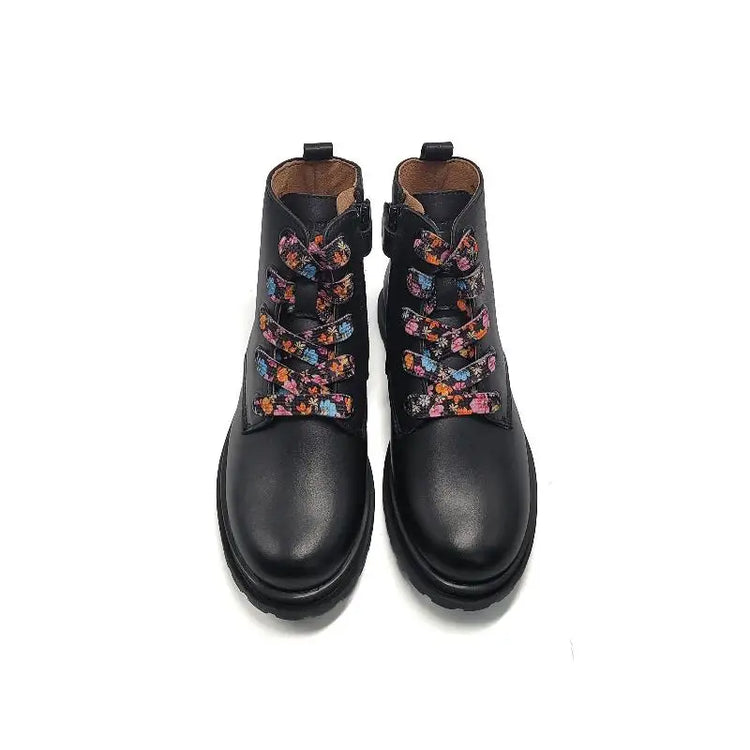 Porte Black Floral Bootie 21521 - GIRLS