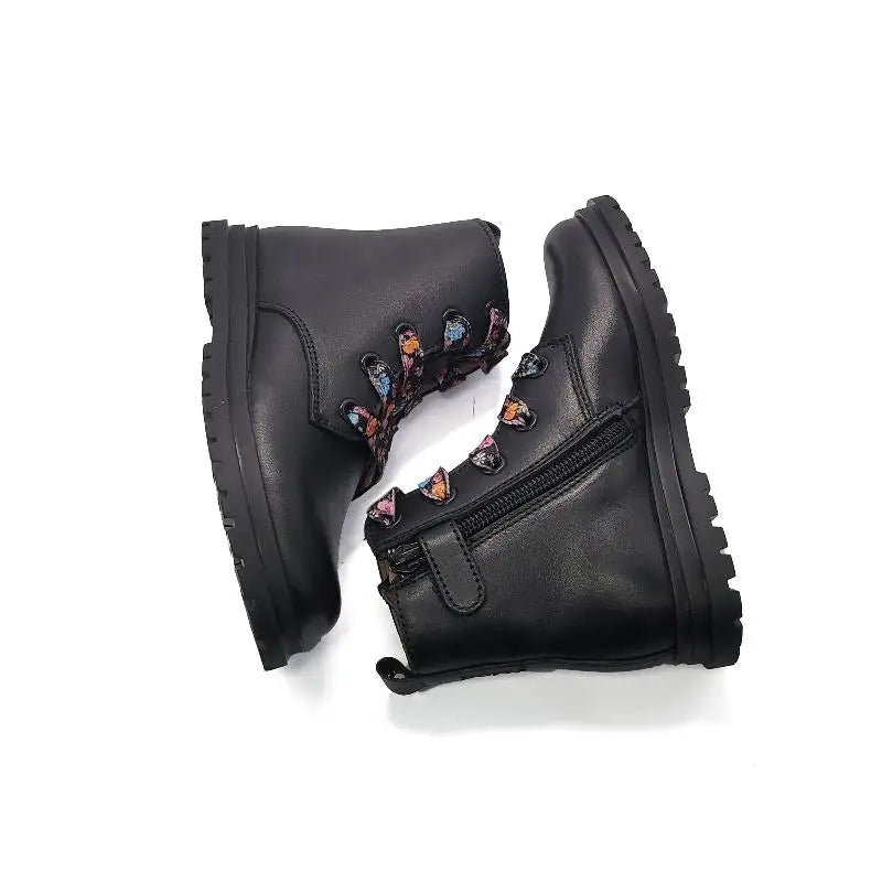Porte Black Floral Bootie 21521 - GIRLS
