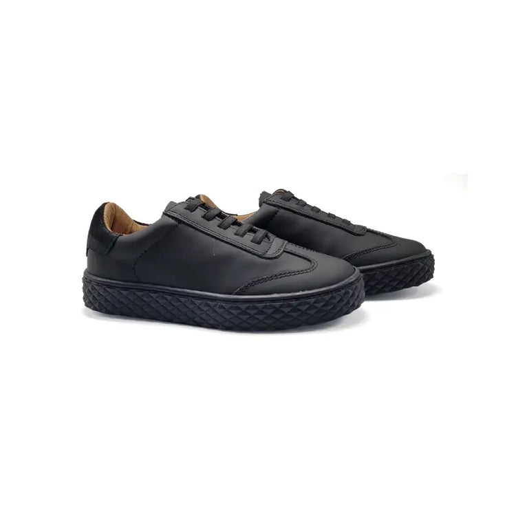Porte black gum no tie sneaker 21557 - boys