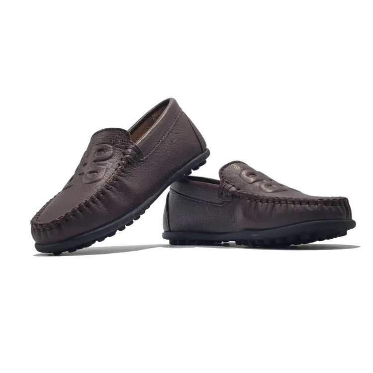 Porte dark brown loafers 6201 - girls