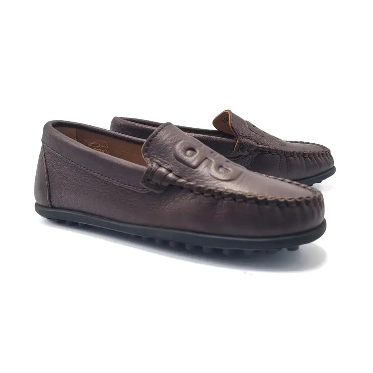 Porte dark brown loafers 6201 - girls
