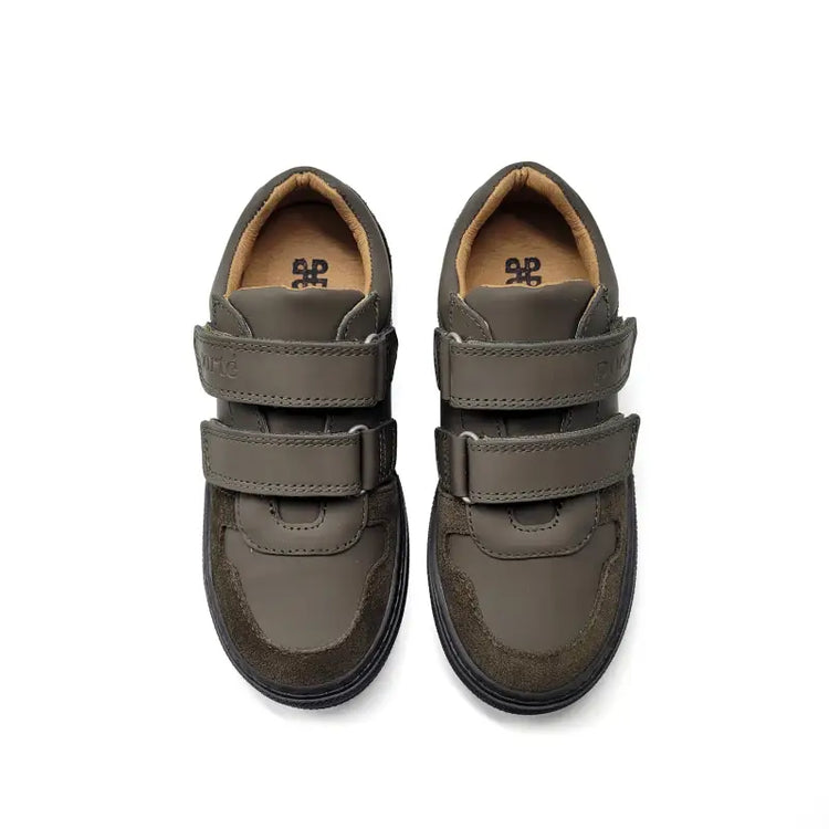 Porte hunter green gum velcro sneaker 22046 - boys