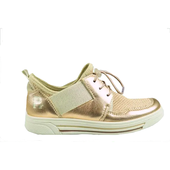 Primigi rose gold pink elastic slip on sneaker 3383844 - girls