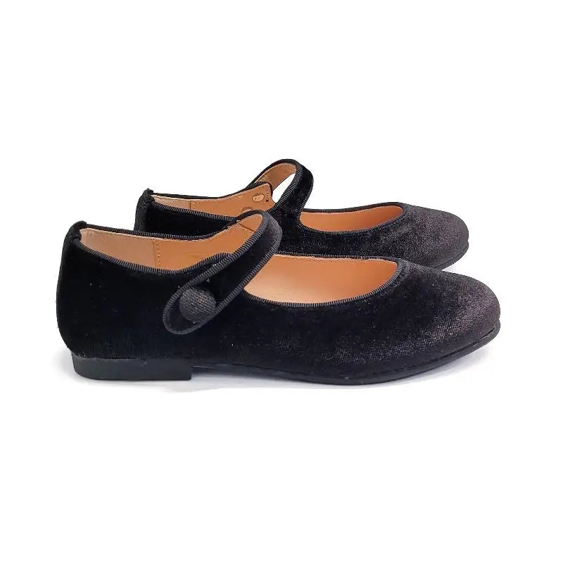 Ruth Secret Black Velvet Mary Jane 1004 - 20 - GIRLS