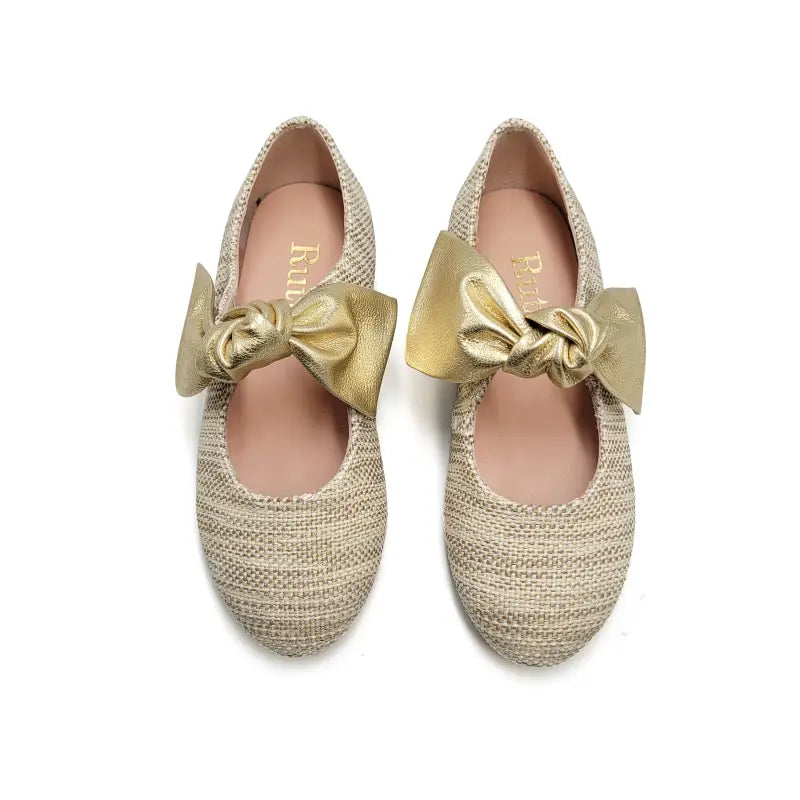 Ruth secret gold tweed mary jane 3304 - girls