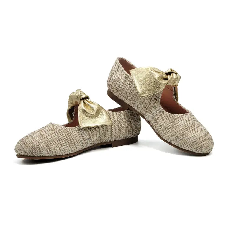 Ruth secret gold tweed mary jane 3304 - girls