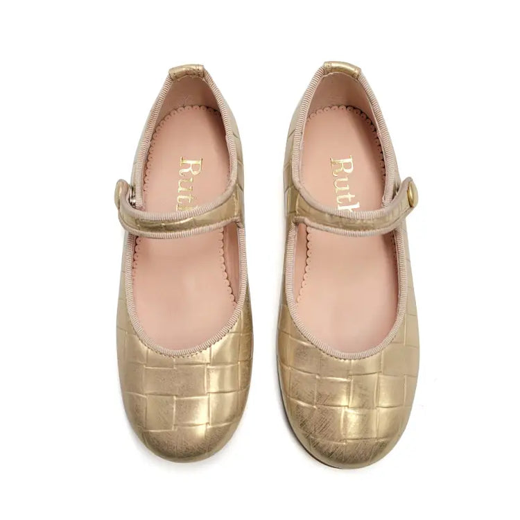 Ruth secret gold woven mary jane 1004 - mary jane