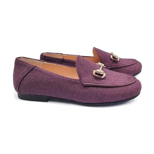 RUTH SECRET Grape Flannel Chain Slip on 3655 - 32 - GIRLS