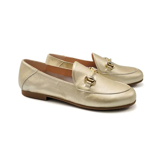 Ruth secret light gold chain loafer 3655 - slip on dress