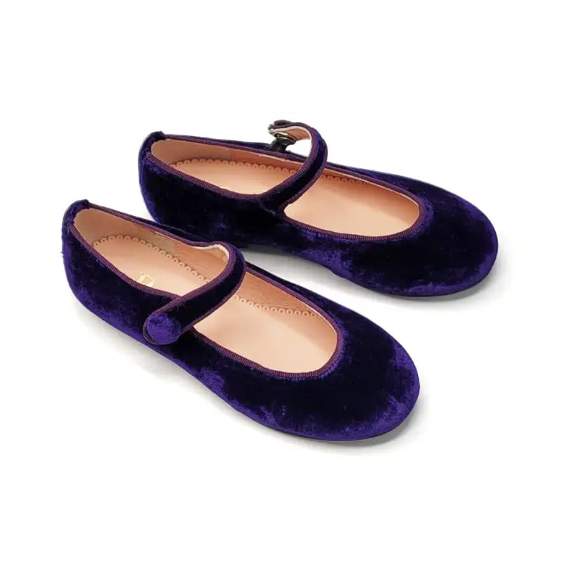 Ruth secret purple velvet mary jane 1004 - mary jane