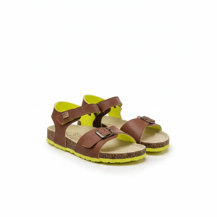 shoe-b-76-5101-dino-print-sandal-brown-best for summer