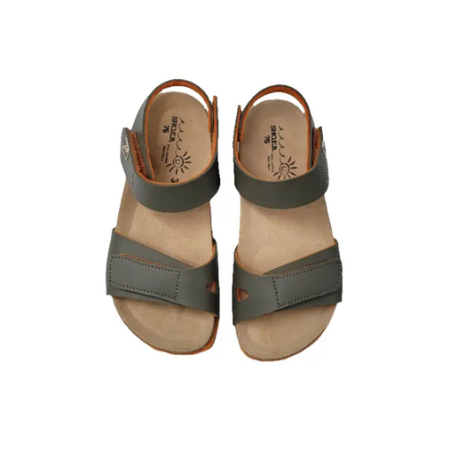 Shoe b 76-5106a4-velcro sandal - kahki orange - boys