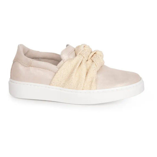 Shoe b 76 gold knot slip on sneaker 1203 - girls