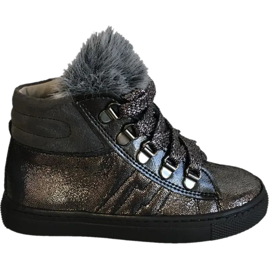 Shoe b 76 grey metallic sneaker 1900 - girls